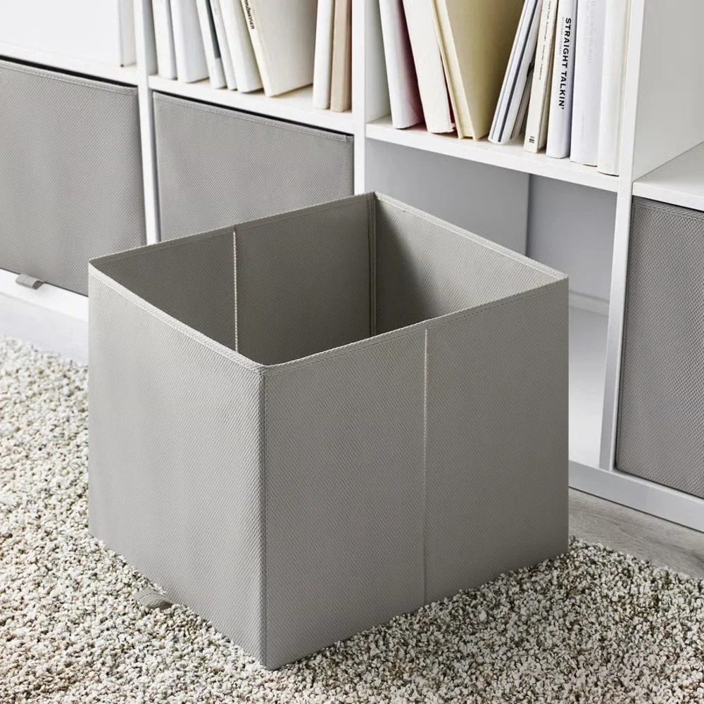 Gray Collapsible Cube Storage Box NEW